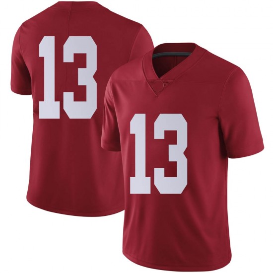 Alabama Crimson Tide Youth Malachi Moore #13 No Name Crimson NCAA Nike Authentic Stitched College Football Jersey TA16V53GQ